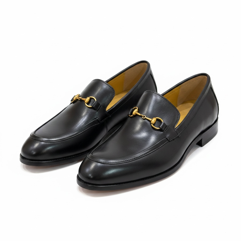 Tishil Arden Black Horsebit Loafer | Premium Leather Shoes