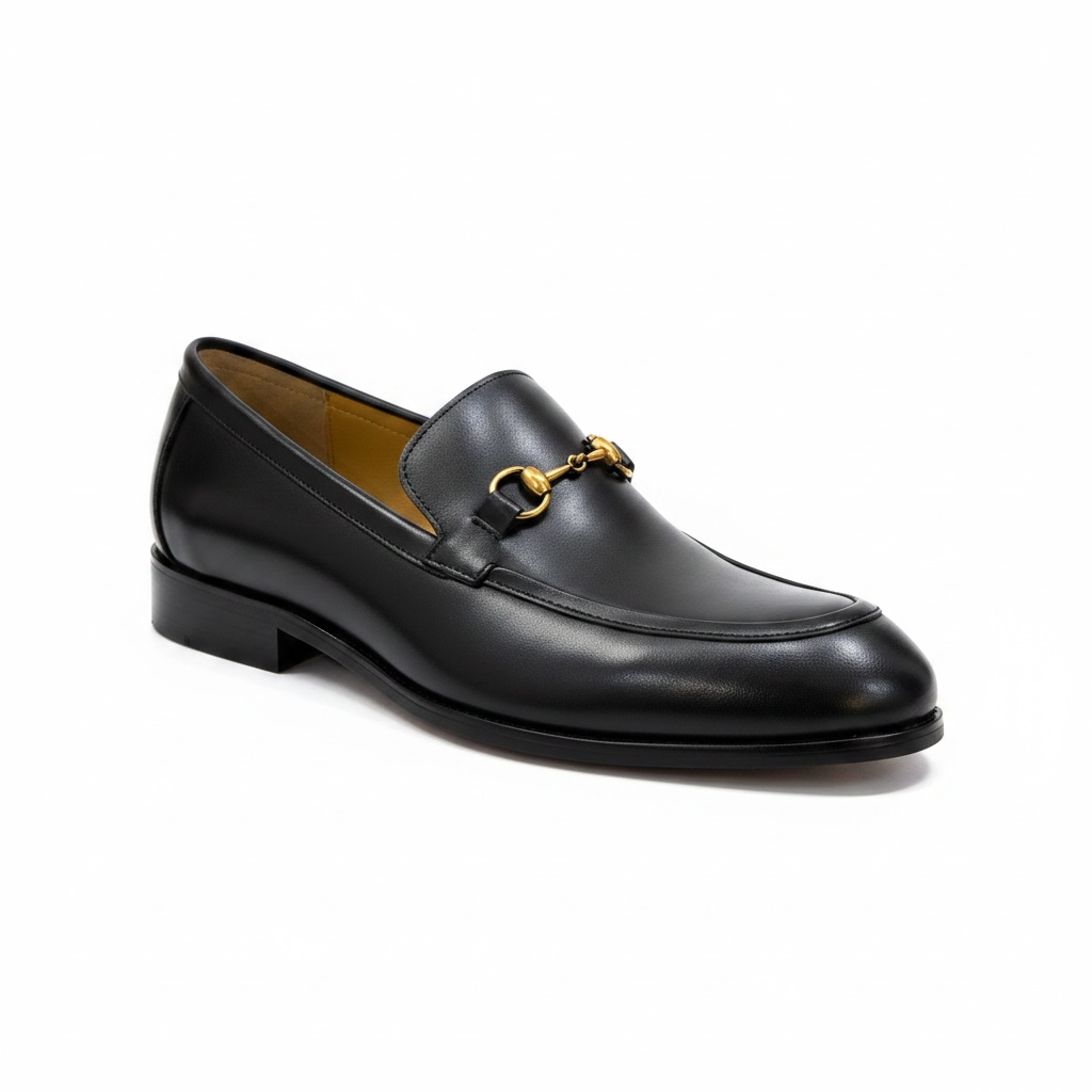 Tishil Arden Black Horsebit Loafer | Premium Leather Shoes