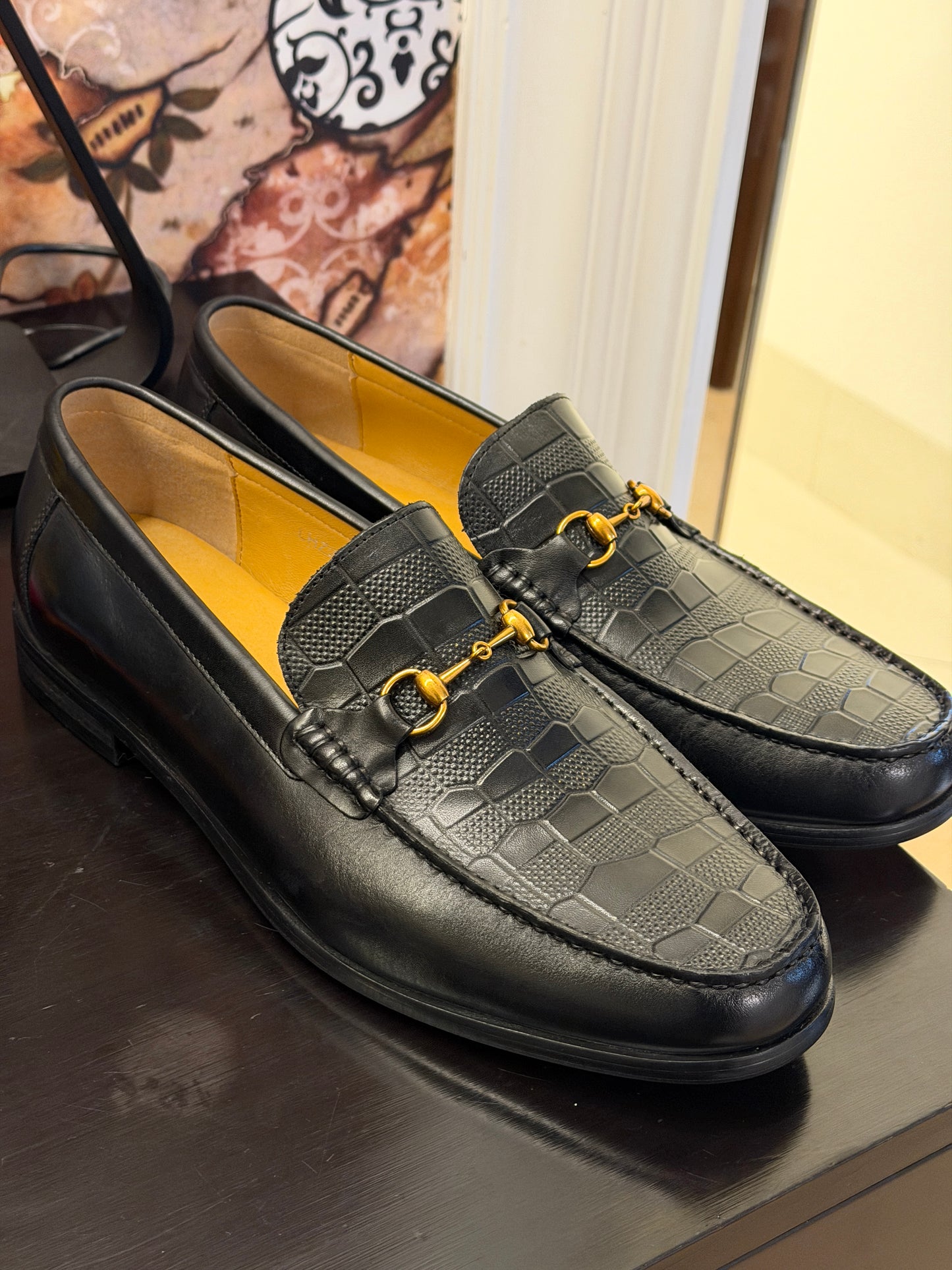 Tishil Regis Croc Men’s Loafers In Black