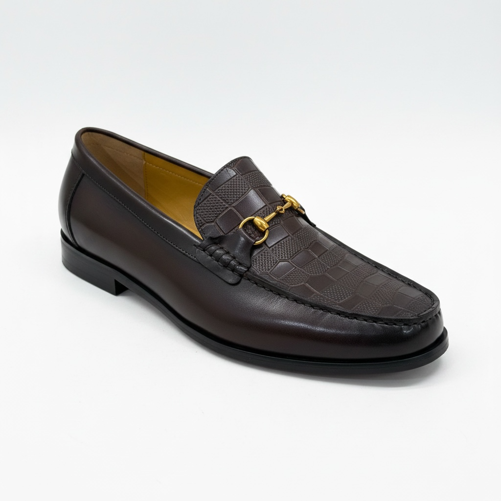 Tishil Regis Croc Men’s Loafers In Brown
