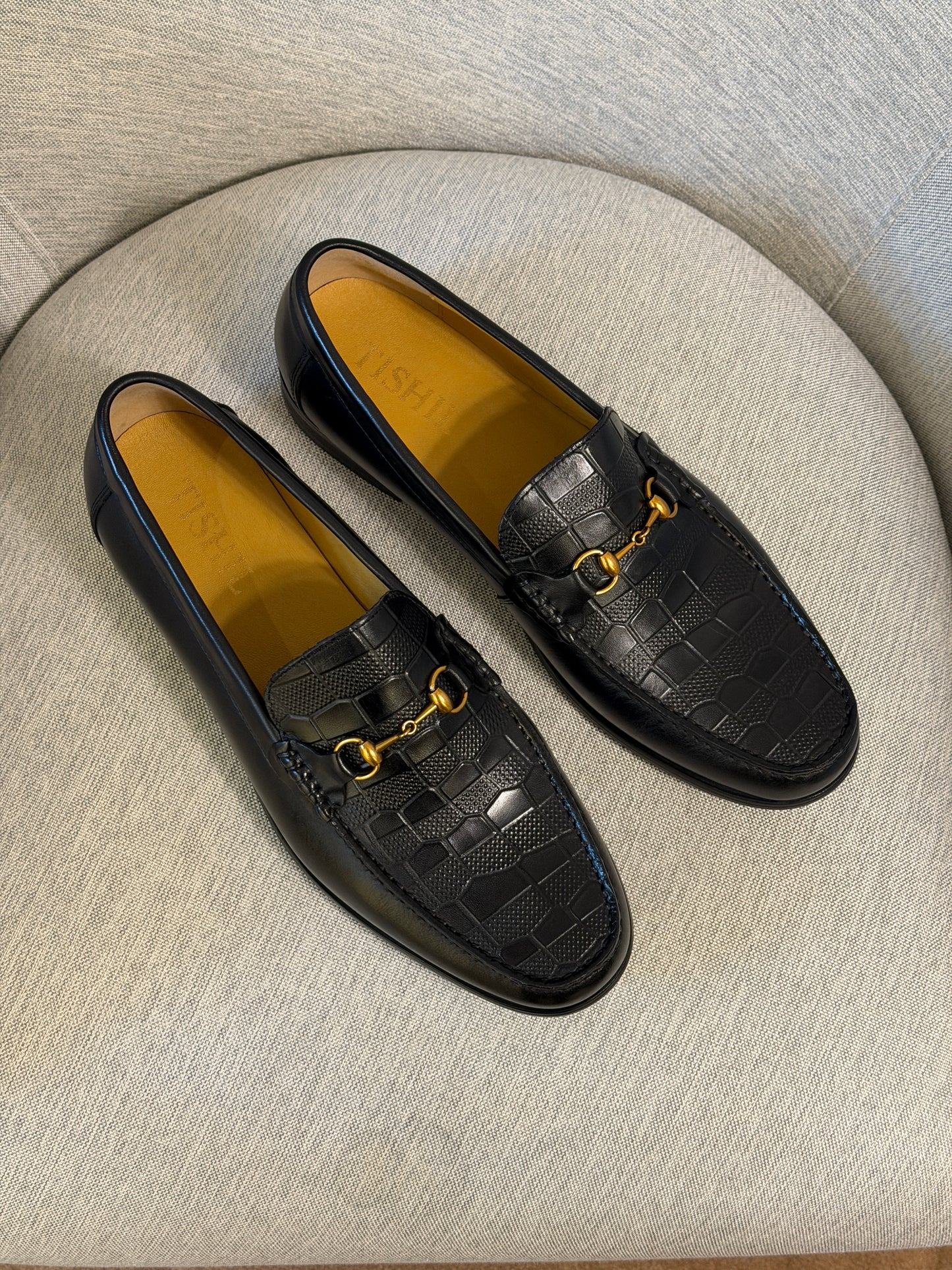 Tishil Regis Croc Men’s Loafers In Black