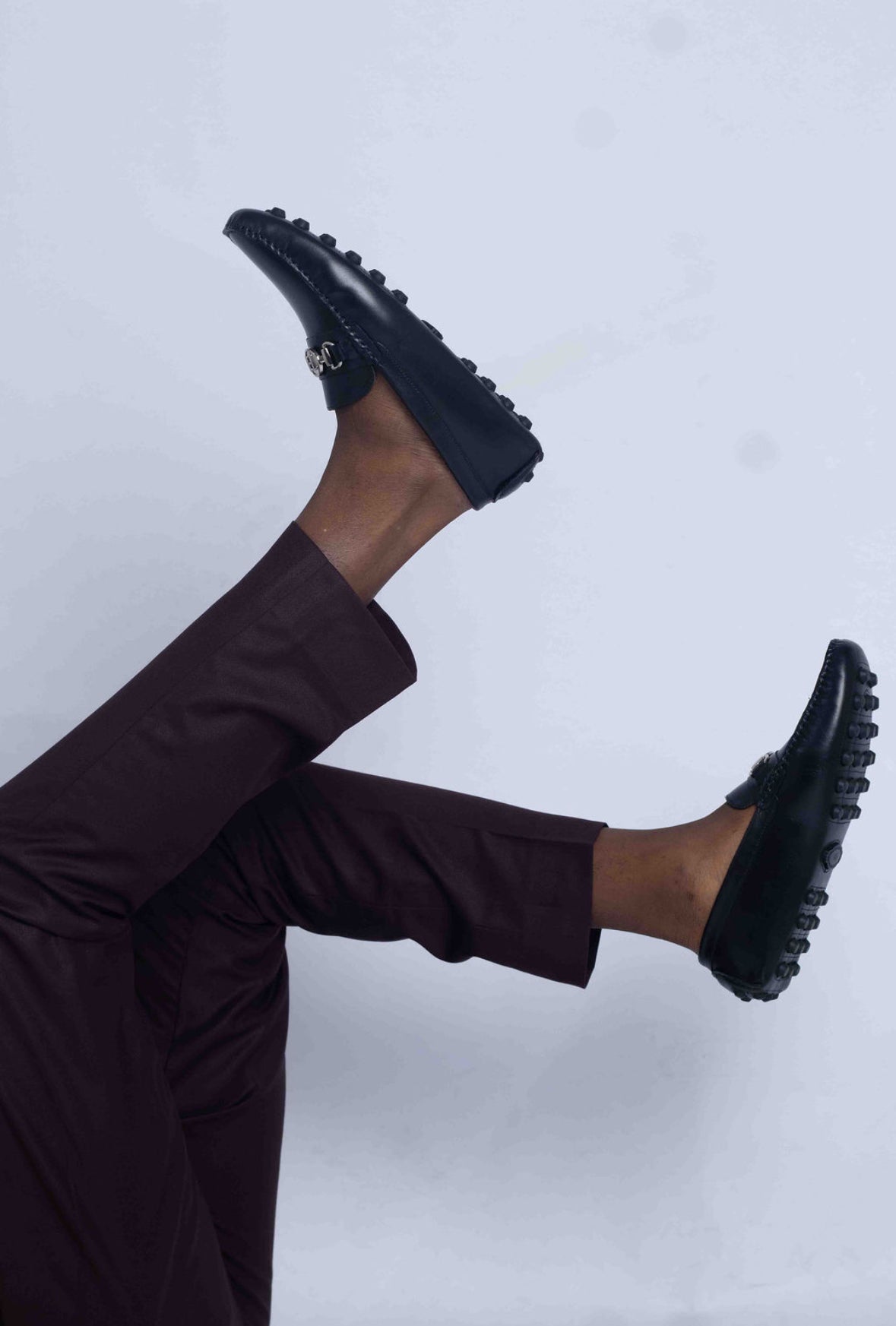 Tishil Porto Leather Driving Loafer - Black