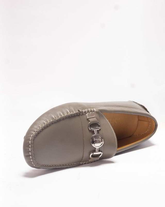 Tishil Porto Grey Leather Driving Loafer | Premium Men's Shoes Nigeria