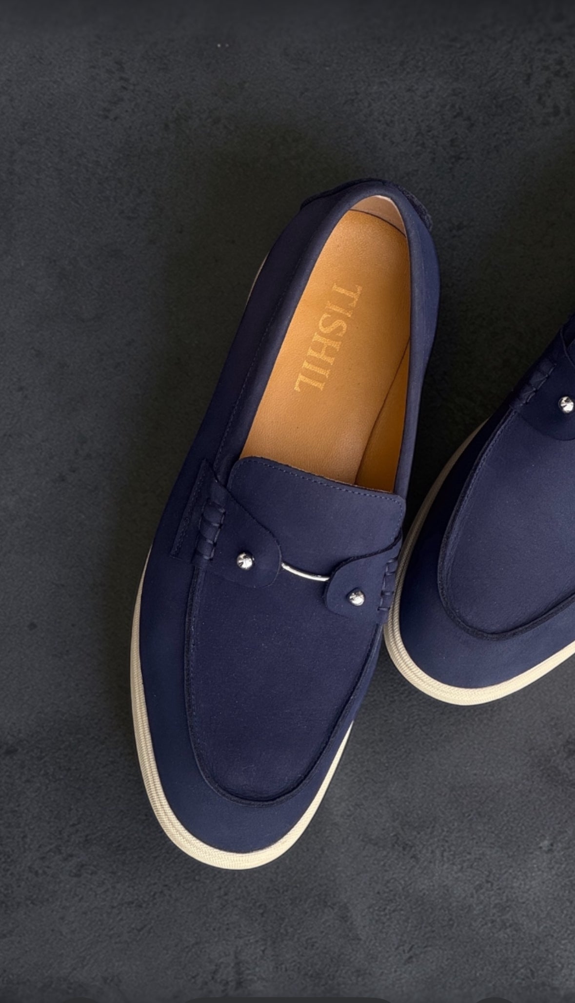 Tishil Caven Navy Loafer